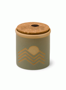 Керамична соева свещ Падивакс, Dune - зелено - Евкалипт и сандалово дърво